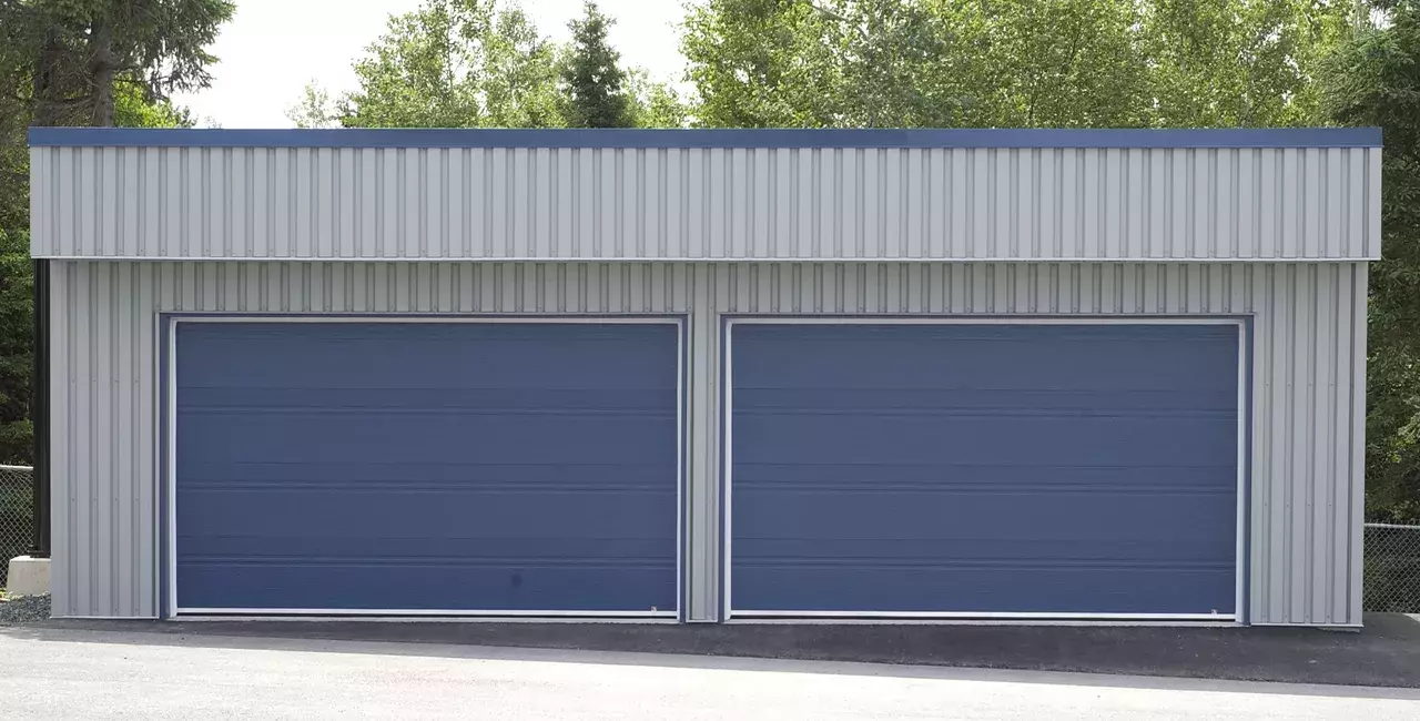 G-1000 doors, 12' x 8', Heron Blue
