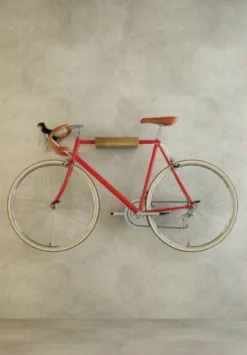 Bike hanging on a wall