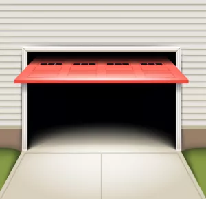 Opened Garage Door