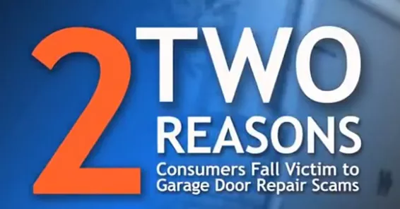 2 Reasons Consumers Fall Victims to Garage Door Repair Scams