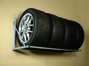 Store tires on a rack