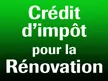 Crédit d'impôt à la rénovaion en 2009