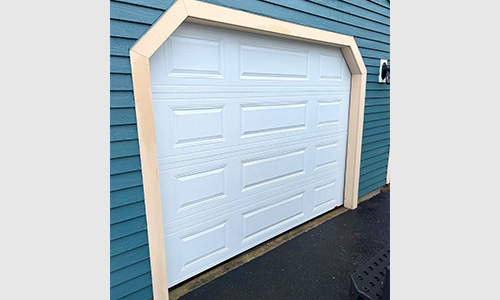 Standard+ Classic MIX garage door, 9' x 7', Ice White