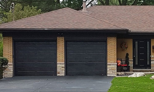 Standard+ Vog garage doors, Black, 9' x 7'