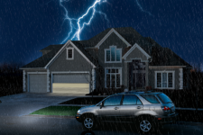 How can I open my garage door if there is a power outage?