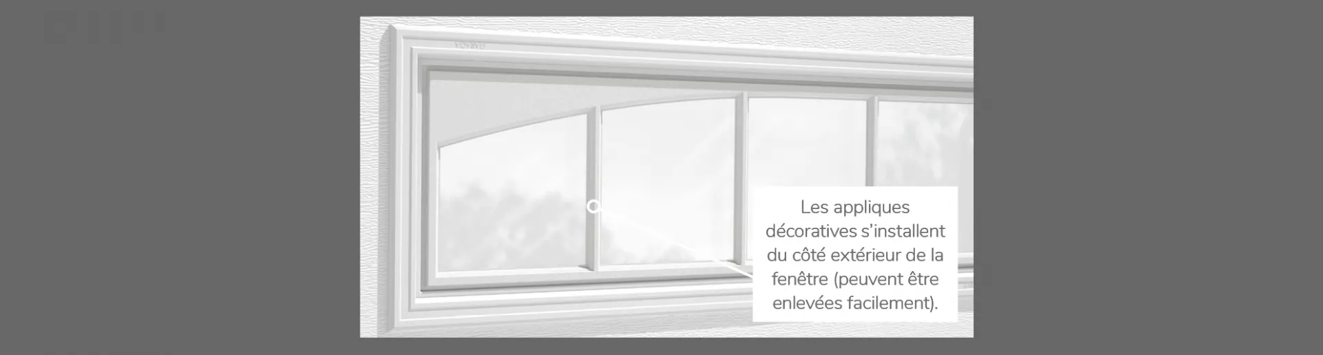 Applique Arche Richmond, 41" x 16", disponible pour les portes 2 parois - Polystyrène, 1 paroi - Polystyrène, Non isolée