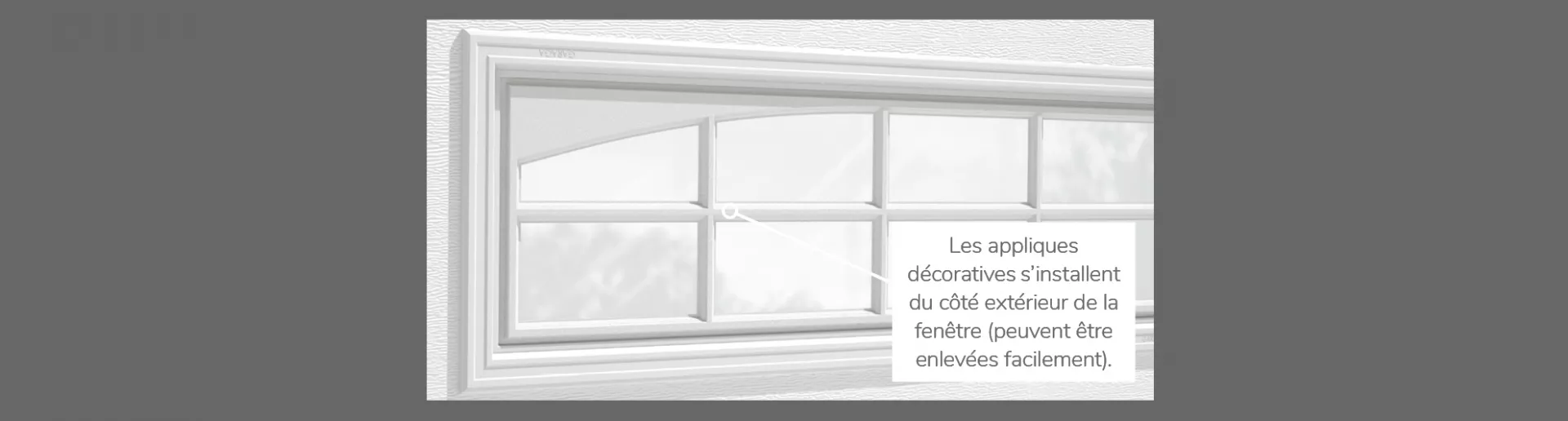 Applique Arche Stockton Double, 40" x 13" ou 41" x 16", disponible pour les portes R-16, 2 parois - Polystyrène, 1 paroi - Polystyrène, Non isolée