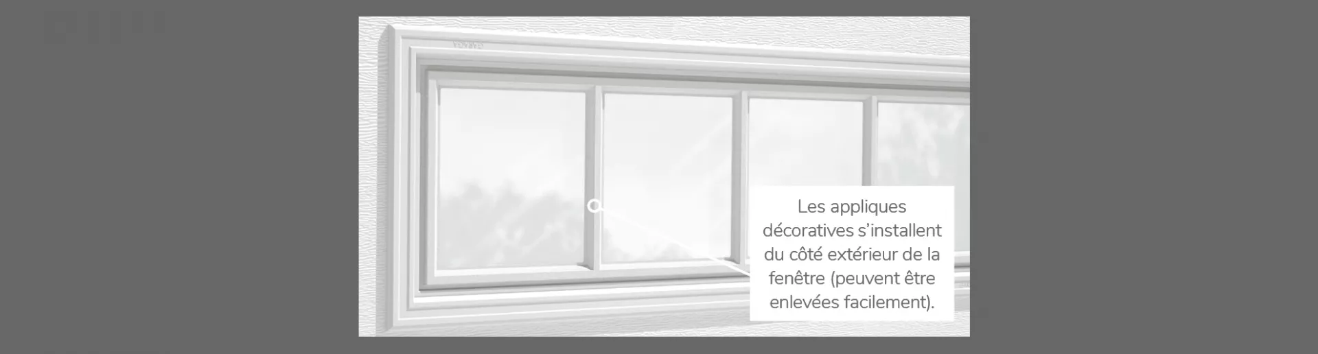 Applique Richmond, 41" x 16", disponibles pour les portes 2 parois - Polystyrene, 1 paroi - Polystyrène et non isolé