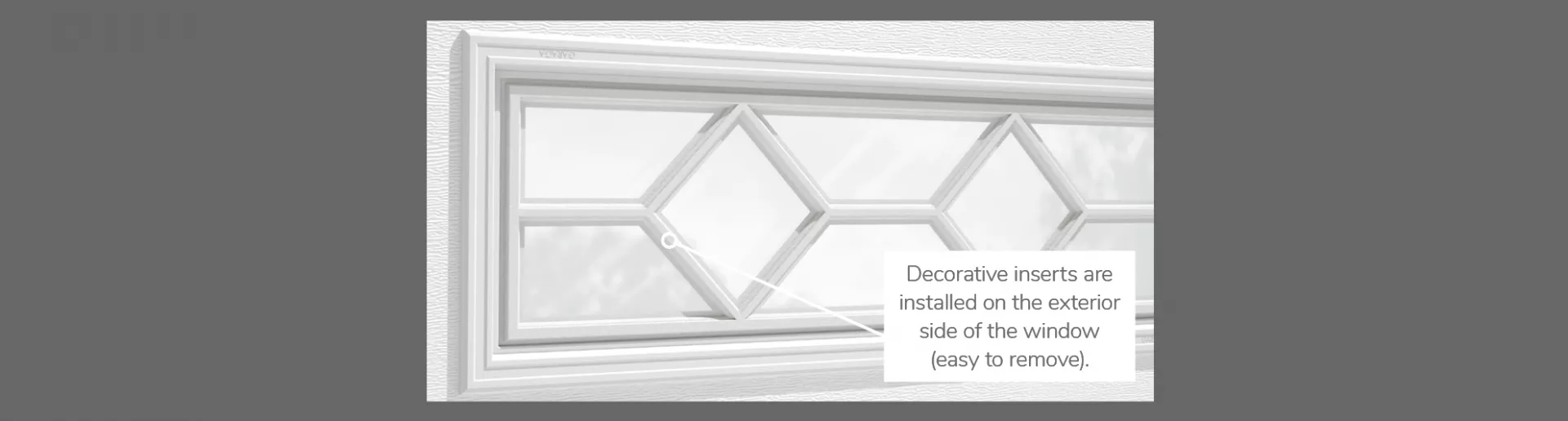 Waterton Decorative Insert, 40" x 13", 21" x 13", 41" x 16" or 20" x 13", available for door R-16