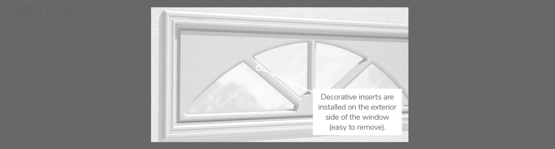 Sherwood Decorative Insert, 40" x 13", available for door R-16