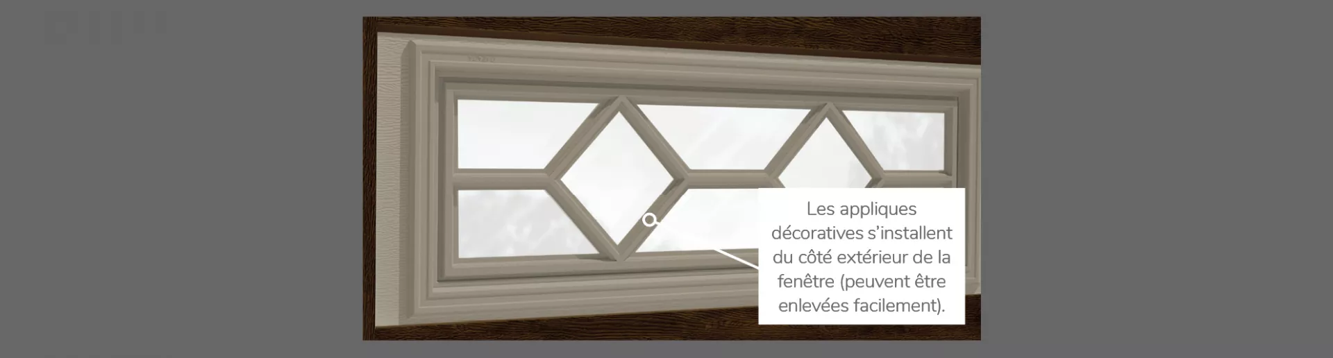 Applique Waterton, 40" x 13", disponible pour les portes R-16