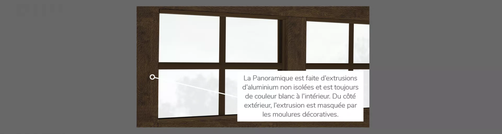 Panoramique 4 rectangles, disponible pour la porte R-16