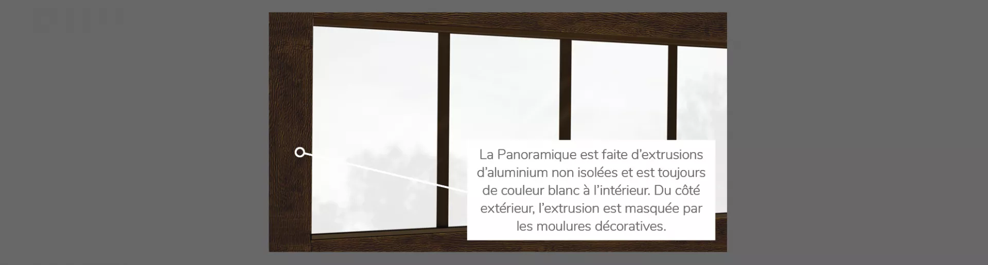 Panoramique 4 rectangles, disponible pour la porte R-16