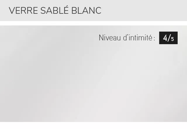 Verre Sablé blanc