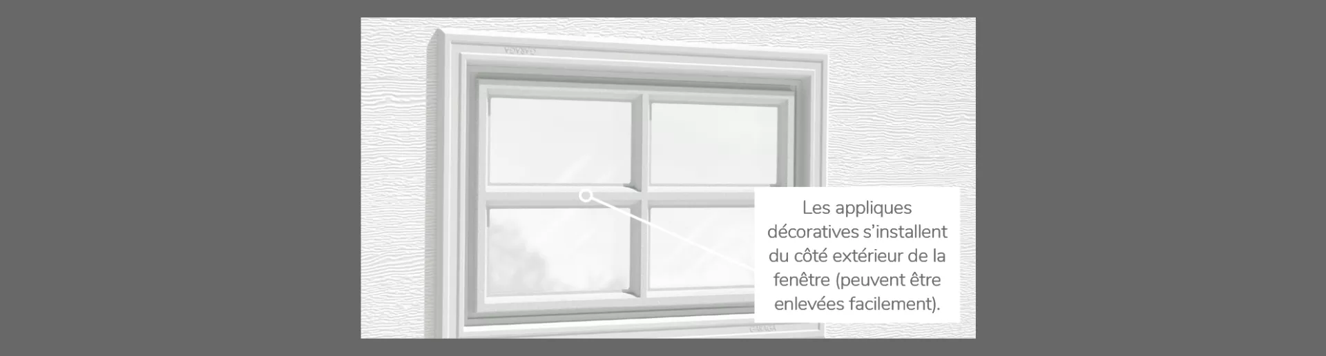 Applique Stockton, 20" x 13", disponible pour les portes 2 parois - Polystyrène, 1 paroi - Polystyrène, Non isolée