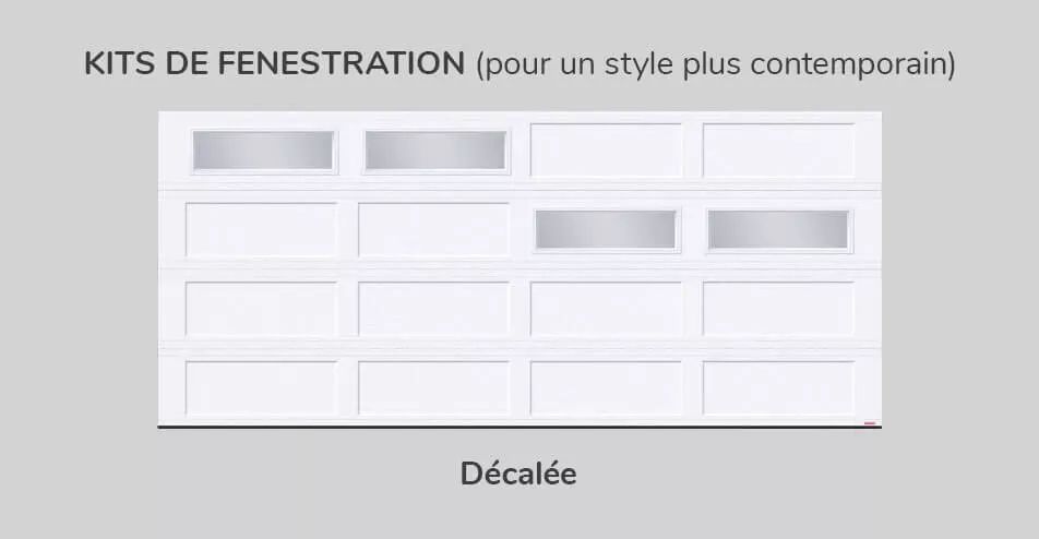Kit de fenestration, 16' x 7', Décalée