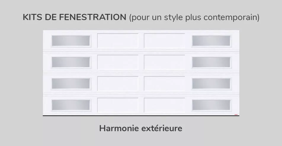 Kit de fenestration, 16' x 7', Harmonie extérieure