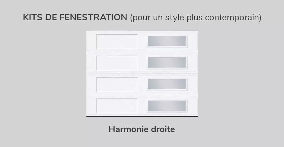 Kit de fenestration, 9' x 7', Harmonie droite