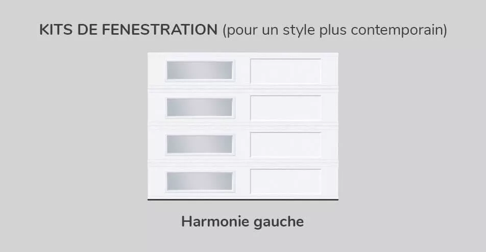 Kit de fenestration, 9' x 7', Harmonie gauche