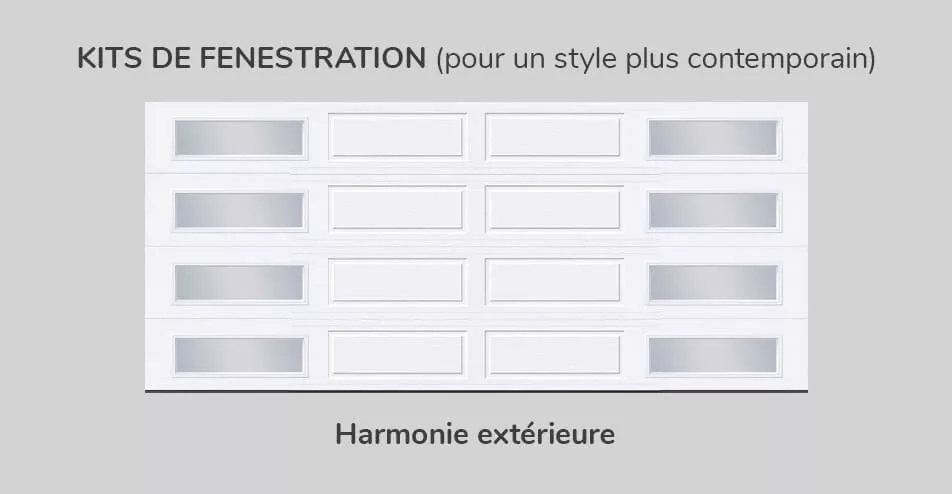 Kit de fenestration, 16' x 7', Harmonie extérieure