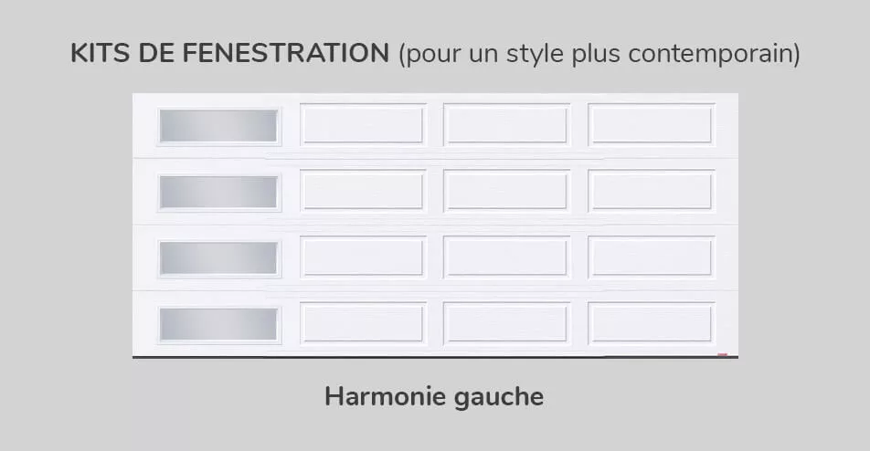 Kit de fenestration, 16' x 7', Harmonie gauche