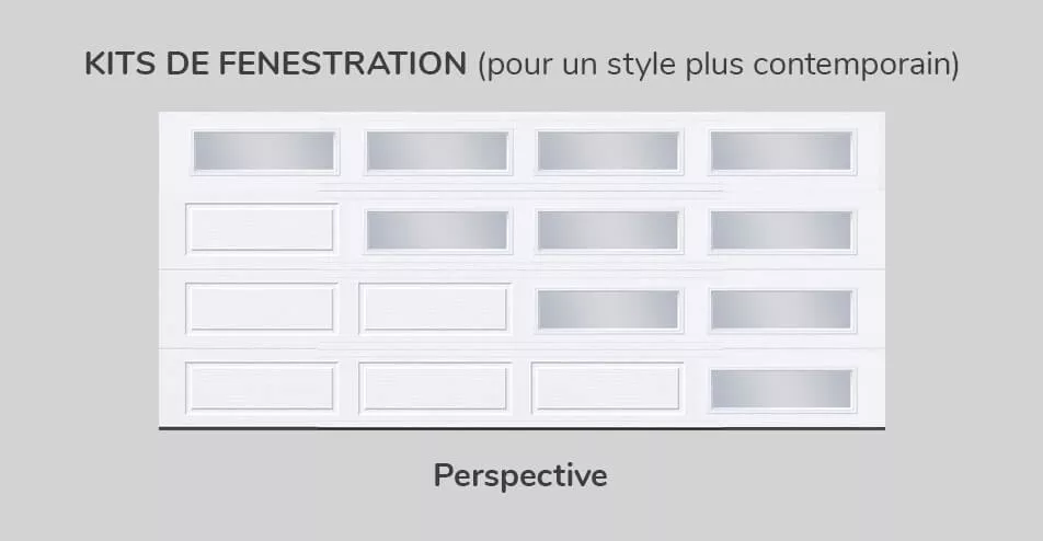 Kit de fenestration, 16' x 7', Perspective