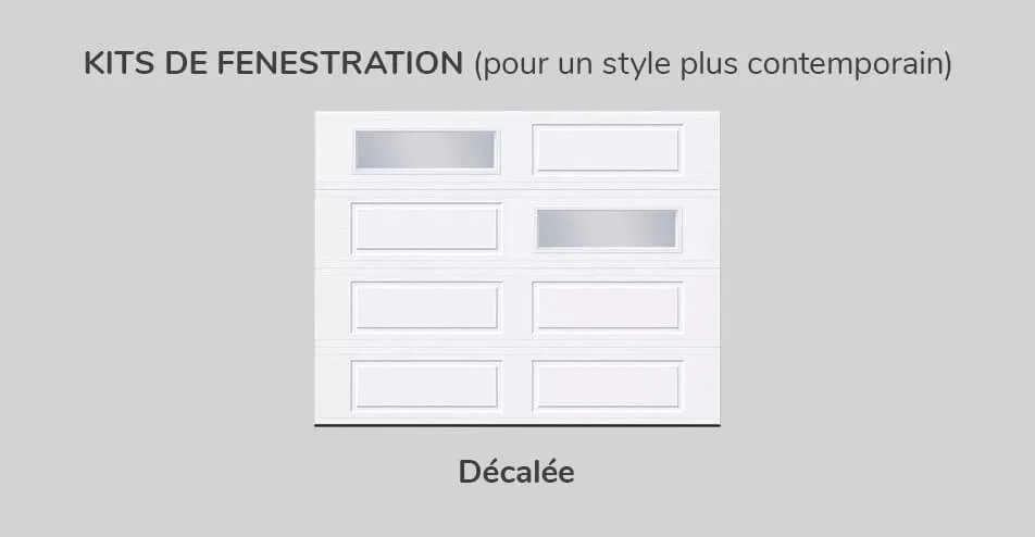 Kit de fenestration, 9' x 7', Décalée double