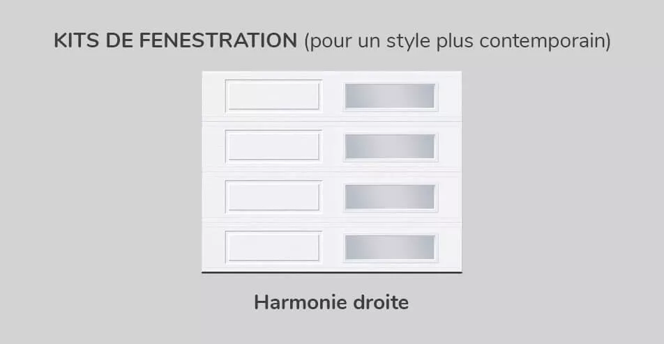 Kit de fenestration, 9' x 7', Harmonie droite