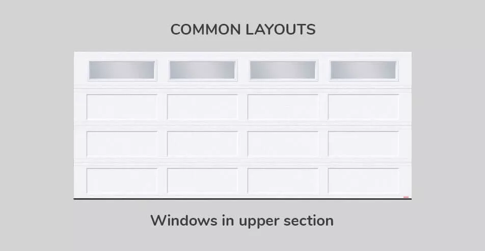 Common layouts, 16' x 7', Windows in upper section