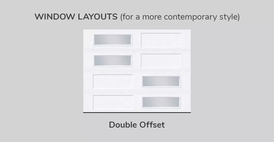 Window layouts, 9' x 7', Double Offset