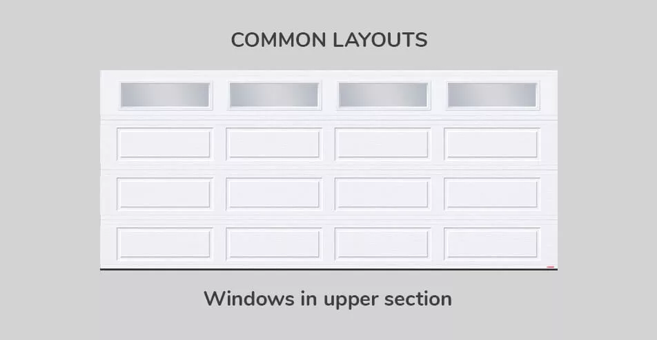 Common layouts, 16' x 7', Windows in Upper section