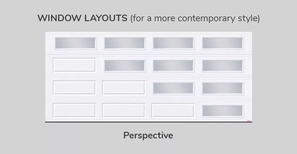 Window layouts, 16' x 7', Perspective