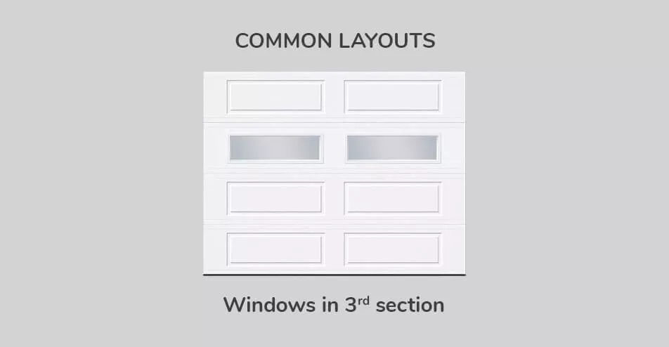 Common layouts, 9' x 7', Windows in third section