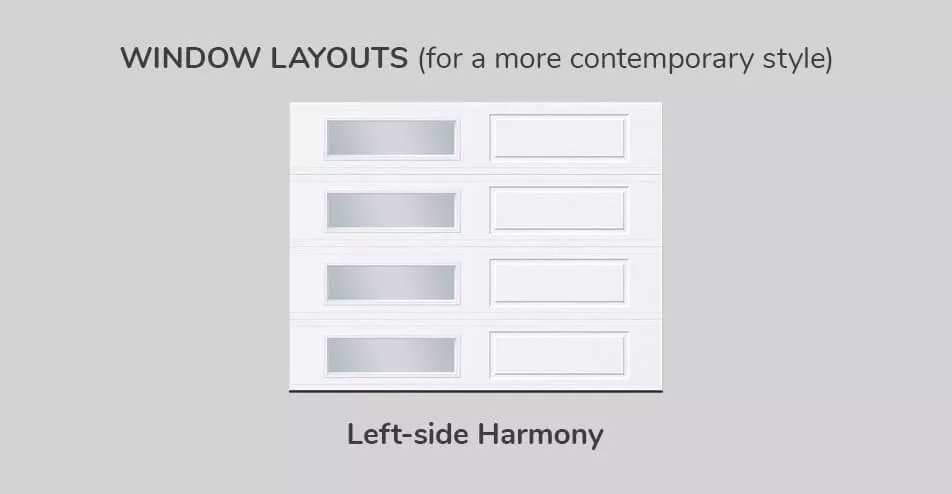 Window layouts, 9' x 7', Left-side Harmony