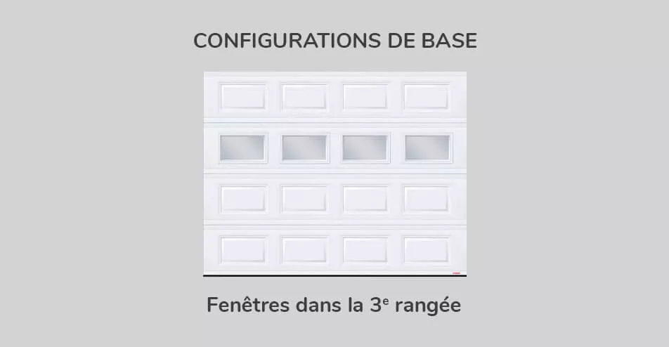 Configuration de base - fenêtres dans la 3e rangée