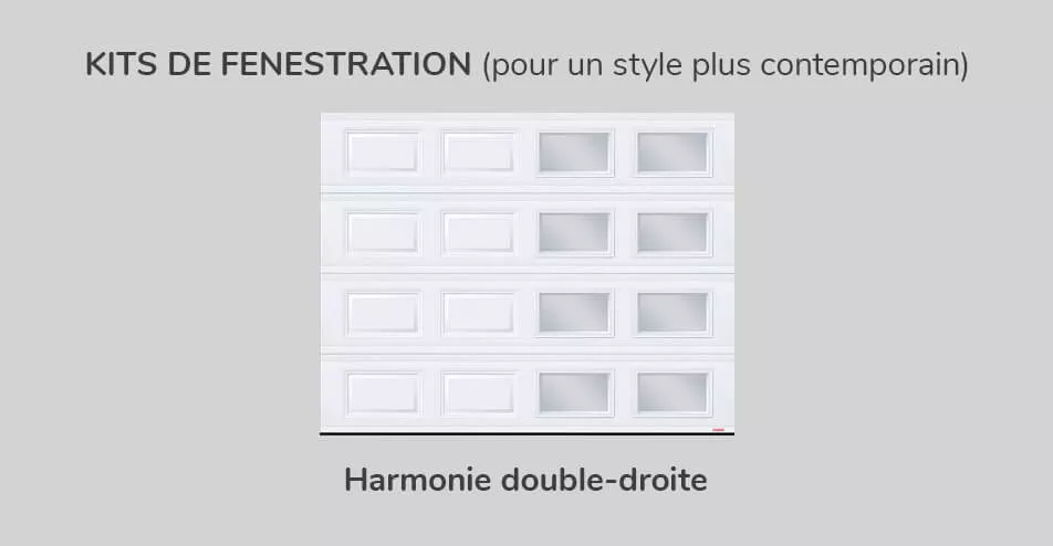 Kit de fenestration - Harmonie double-droite