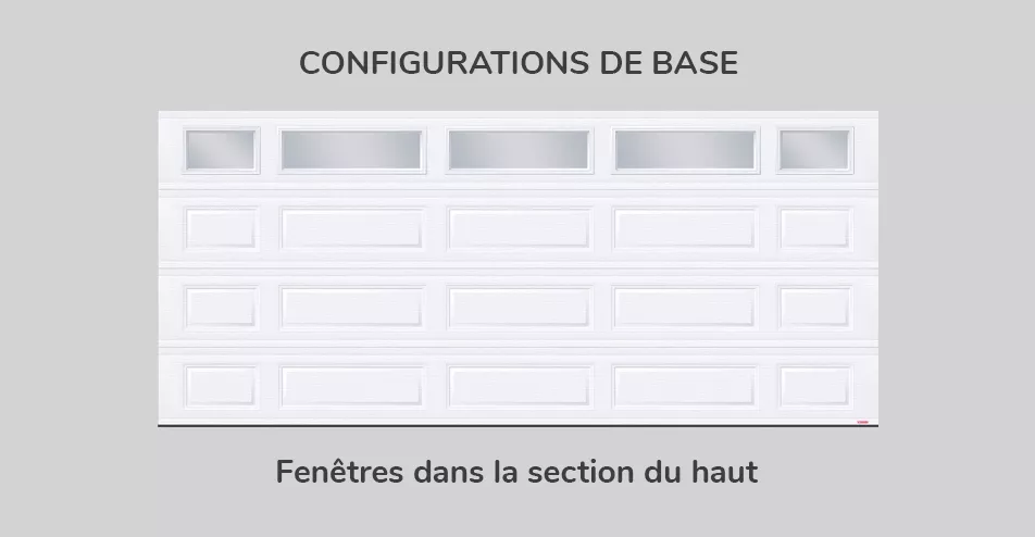 Configuration de base - fenêtres dans la section du haut