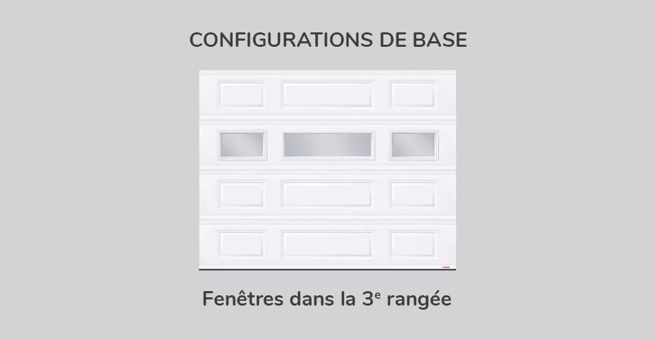 Configuration de base - fenêtres dans la 3e rangée