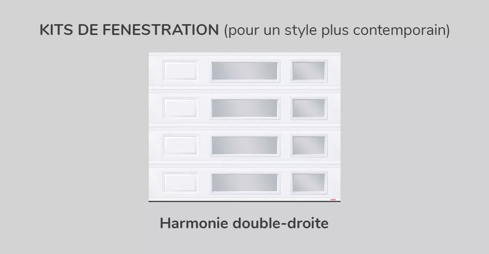 Kit de fenestration - Harmonie double-droite