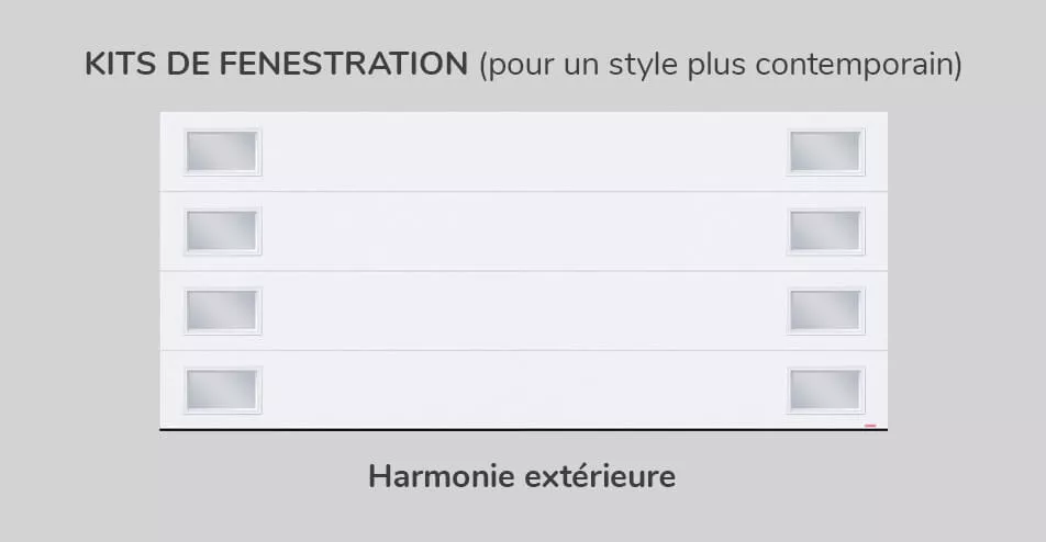 Kit de fenestration, 16' x 7', Harmonie extérieure