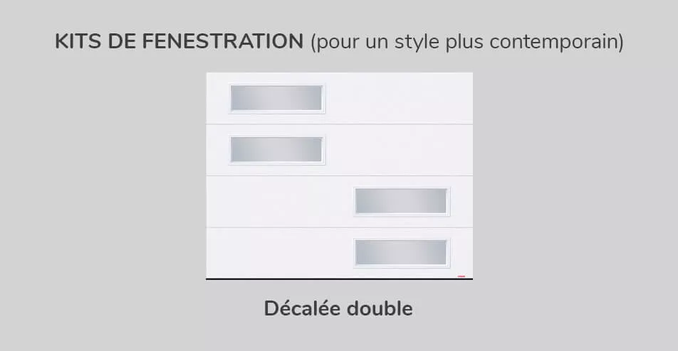 Kit de fenestration, 9' x 7', Décalée double