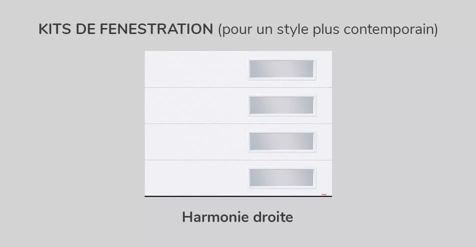 Kit de fenestration, 9' x 7', Harmonie droite