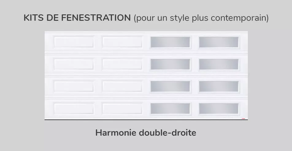 Kit de fenestration - Harmonie double-droite