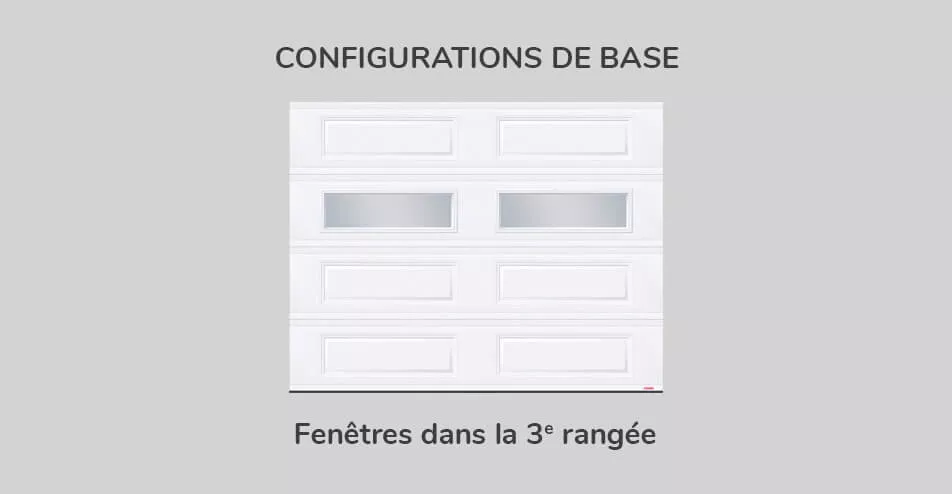 Configuration de base - fenêtres dans la 3e rangée