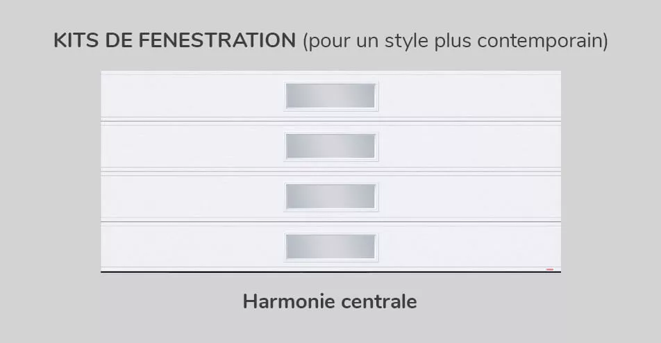 Kits fenestration, 16' x 7', Harmonie centrale