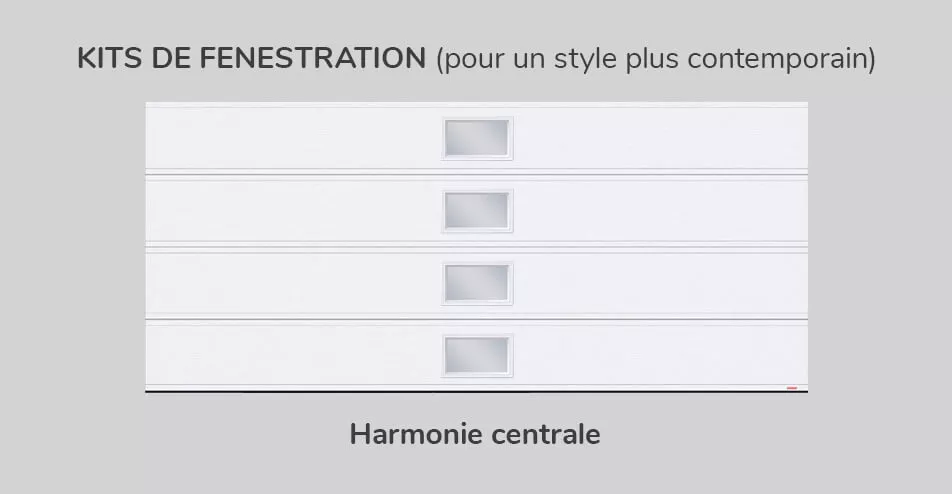 Kits fenestration, 16' x 7', Harmonie centrale