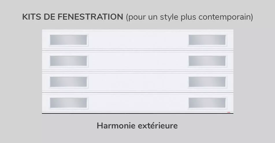 Kits fenestration, 16' x 7', Harmonie extérieure