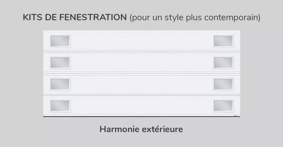 Kits fenestration, 16' x 7', Harmonie extérieure