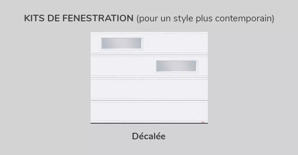 Kits fenestration, 9' x 7', décalée