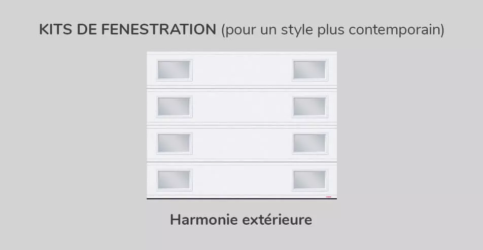 Kits fenestration, 9' x 7', Harmonie centrale